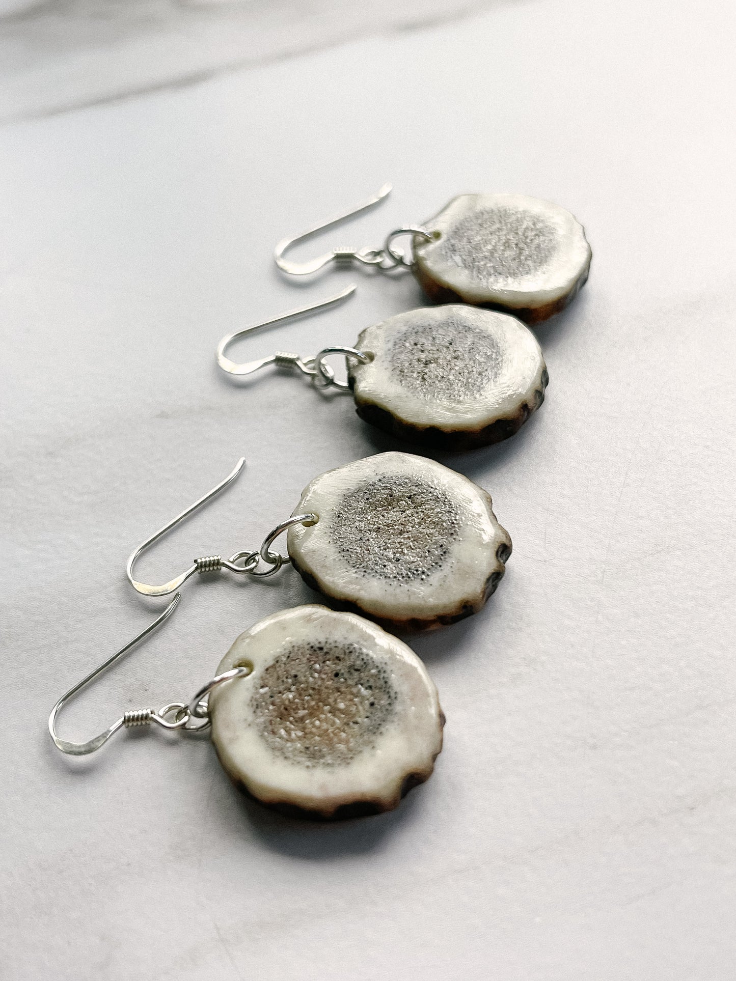 Elk Antler Drop Earrings